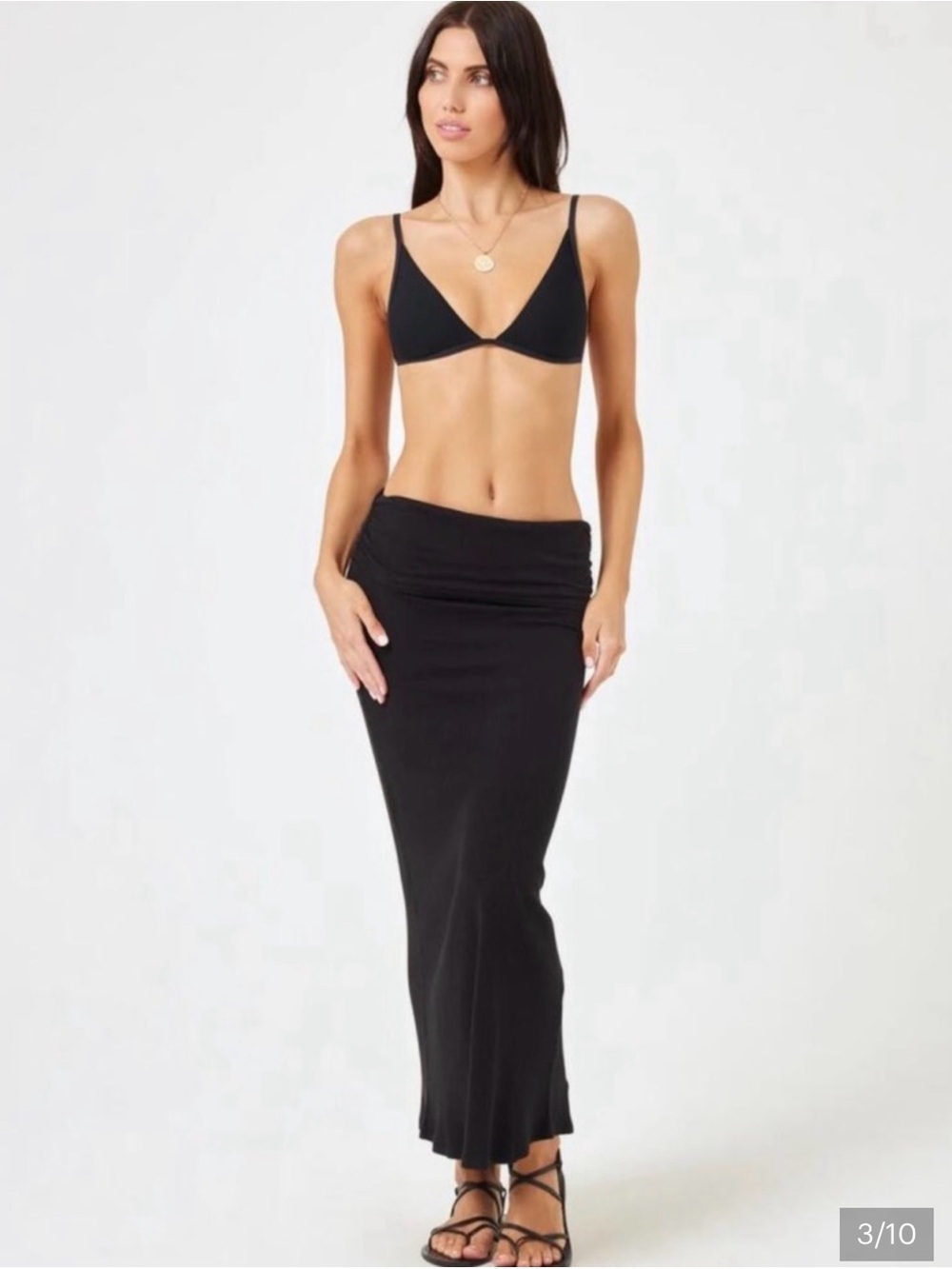 Lspace Black Tube Top multiway Dress/Maxi Skirt Size XS - Picture 3 of 5
